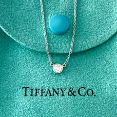 ティファニー 0.15ct ダイヤ バイザヤード ネックレス BEV13fe - メルカリ