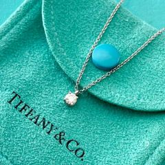 ティファニー 0.2ct ダイヤ ソリティア ネックレス プラチナ BDH6fe