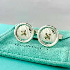 ティファニー ボタン カフス ヴィンテージ 14KT スターリング BDR1feのサムネイル
