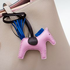 HERMES エルメス ロデオチャーム PM バッグチャーム ピンクパープル