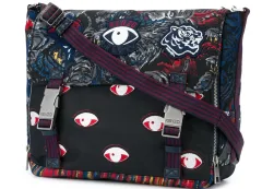 レア KENZO ケンゾー マルチ ロゴ メッセンジャーバッグ (クロスバック) バッグのサムネイル