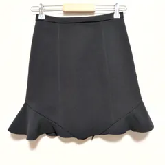 PINKO ピンコ マーメイド ミニ スカート 裾フリル レディース ブラック 38サイズ 美品のサムネイル