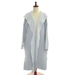 503067 COLLAGE GALLARDAGALANTE ガリャルダガランテ パル ●ロングコート フーテッド配色ガウンコート サイズF 定価17600円 レディース ブルーのサムネイル
