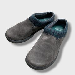 ☆dansko☆ダンスコ☆スエードスリッポンシューズ☆ブルーニットコンビ☆37☆23.5-24cm☆グレー☆G26Mのサムネイル