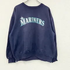 Majestic　マジェスティック　スウェット/トレーナー　紺　ネイビー　Lサイズ　古着のサムネイル