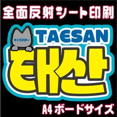 【N-bnd4A】◆テサン◆　ボイネク・ボネクド・boynextdoor ハングルうちわ文字 ・ ネームボード 反射シート・ シールタイプ ファンサ文字 ライブ＊ファンミ NFfactory