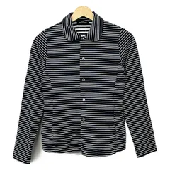 tricot COMMEdesGARCONS(トリココムデギャルソン) 長袖シャツ レディース美品  - 黒×アイボリー ボーダーのサムネイル