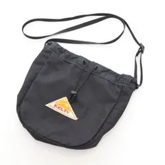 595161 KELTY ケルティ ショルダーバッグ ドローストポシェット ナイロンキャンバス 巾着 ブラックのサムネイル
