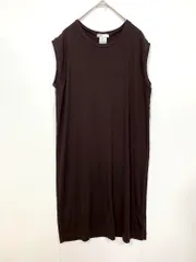 DOUBLE STANDARD CLOTHING ダブルスタンダードクロージング ノースリーブ ひざ丈 ワンピース sizeF/茶 ■◆ レディースのサムネイル