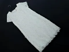 PROPORTION プロポーション ボディドレッシング 花柄 総レース フレンチスリーブ Iライン ワンピース size3/白 ■◆ レディースのサムネイル