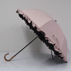 芦屋ロサブラン 完全遮光 折りたたみ日傘 USED美品 2段折 フリル