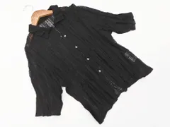 HARRISS ハリス 総レース 五分袖 カーディガン 黒 ■◆ レディースのサムネイル