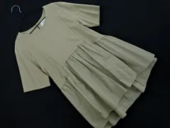 OPAQUE オペーク 素材切替 ペプラム カットソー sizeS/ベージュ ■◆ レディースのサムネイル