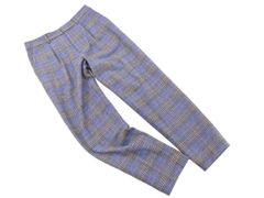 FRAME WORK フレームワーク チェック テーパード パンツ size36/青 ■■ レディース