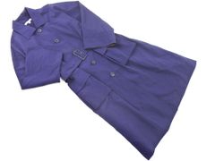 UNIQLO JW ANDERSON ユニクロ JWアンダーソン ナイロン ベルト付き ロング ステンカラー コート sizeM/紺 ◇■ レディース