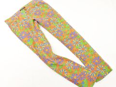RODEO CROWNS ロデオクラウンズ 総柄 パンツ size2/ベージュｘ黄ｘ青 ■■ レディース