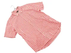 BOYCOTT ボイコット ギンガムチェック ボタンダウン 半袖 シャツ size3/赤 ■◆ メンズのサムネイル