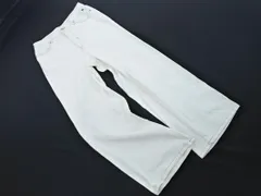 arnold palmer アーノルドパーマー ワイド デニムパンツ size3/白 ■■ レディースのサムネイル