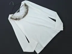 EPOCA エポカ フェザー ビジュー 長袖 カットソー size40/白 ■◇ レディースのサムネイル