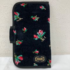 美品】フェイラー FEILER マルチケース 花柄 黒 - メルカリ