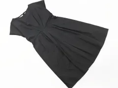 23区 GRUPPO CINQUE 大きいサイズ タック ノースリーブ ワンピース size46/黒 ■◆ レディースのサムネイル