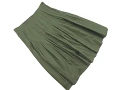 L'EQUIPE レキップ ヨシエイナバ 大きいサイズ フレア スカート size13/緑 ■■ レディースのサムネイル