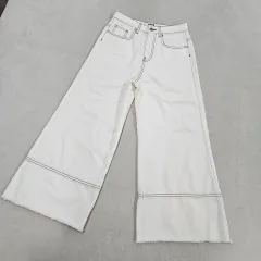 38 MSGM レディース クロップド フレア デニム パンツ 0721Yのサムネイル
