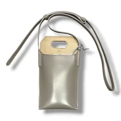 参考上代16,500円 未使用品 PIENI MOBIILI モビーリポーチ ショルダーバッグ ピエニ SZB-18-5098 グレー系 2194Gのサムネイル