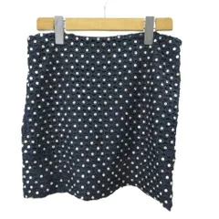 ダイアンフォンファステンバーグ DIANE von FURSTENBERG ミニスカート タイト ラインストーン 4 紺 ネイビー 黒 ブラック ボトムス /YU ■GY19のサムネイル