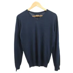 ジョルジオアルマーニ GIORGIO ARMANI 長袖カシミヤVネックニット セーター トップス  カシミヤ  紺 ネイビー Vネック 長袖 /SH ■GY19のサムネイル