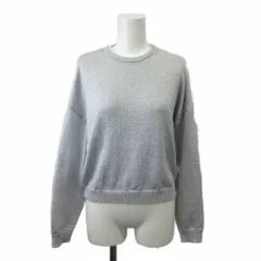 デプレ DES PRES トゥモローランド ニット カットソー S シルバー クルーネック 長袖 無地 /NP ■GY12のサムネイル