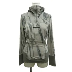 アディダス バイ ステラマッカートニー adidas by Stella McCartney ハーフジップパーカー プルオーバー ジャケット 上着 OT グレー 総柄 長袖 スポーツウェア /PP ■GY50のサムネイル