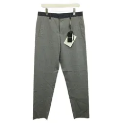 エンポリオアルマーニ EMPORIO ARMANI テーパードスラックスパンツ ウール 48 グレー 紺 ネイビー 切り替え 無地 長ズボン /SH ■GY19のサムネイル