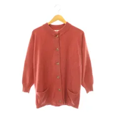 バランタイン BALLANTYNE カシミヤ ニット カーディガン 長袖 金色ロゴボタン 4 ピンク /DO ■GY18のサムネイル
