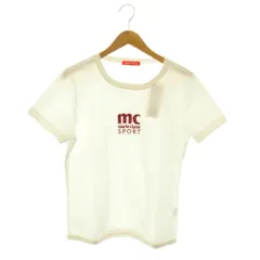 マリクレール MARIE CLAIRE Tシャツ カットソー 半袖 刺繍ロゴ 裏起毛 L ホワイト /DF ■GY18のサムネイル