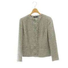 アクアスキュータム AQUASCUTUM ツイードジャケット アウター コットン 8 グレー /NR ■OSのサムネイル