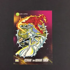 3637185 82 Iceman and Humantorch  Impel マーベル・スーパーヒーローズシリーズ トレカ