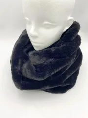 AZUL BY MOUSSY アズールバイマウジー ファー素材 ECO FUR SINGLE SNOOD スヌード sizeF/黒 ■■ レディースのサムネイル