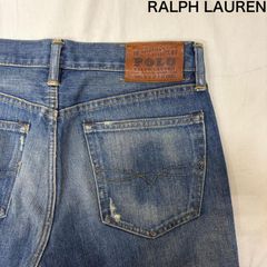 古着 NO MASS PROD ワックス 加工 ボタンフライ フレア デニム パンツ