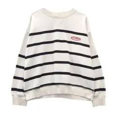 H&M エイチ・アンド・エム ストライプ カジュアル スウェット Mのサムネイル