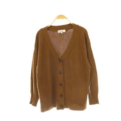 ルスーク Le souk カーディガン ニット Vネック 長袖 M ブラウンベージュ /DO ■MAのサムネイル