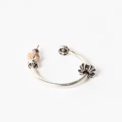 極美品 CHROME HEARTS クロムハーツ SPINNER HOOP MINI CH スピナー フープミニ ピアス シルバー925 3.6g 中古 4a005580のサムネイル