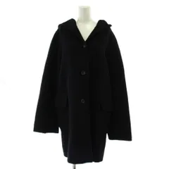 セオリーリュクス theory luxe フーデッドコート 38 黒 ブラック 長袖 ミドル丈 /GGのサムネイル