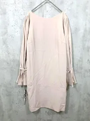 BEAUTY & YOUTH ビューティ&ユース ユナイテッドアローズ 定価20900円 ジョーゼットベルスリーブドレス ワンピース sizeM/ベージュ ■■レディースのサムネイル