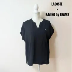 ☆夏物セール☆　LACOSTE ラコステ　鹿の子　B:MING by BEAMS 　ビーミングバイビームス　別注 ハーフスリーブ Tシャツ 36のサムネイル