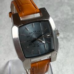 稼働 00s Y2K テック ディーゼル クリフハンガー スクエア 腕時計 