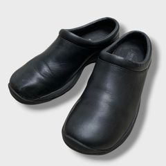 ☆MERRELLメレル☆ブラックレザーモックシューズ☆モックサンダル☆黒☆24cm☆G26Mのサムネイル
