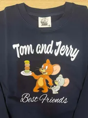 Tom & Jerry/トムとジェリー/プリント/ワイドシルエット/トレーナー　ネイビー　 未使用/サンプル品のサムネイル