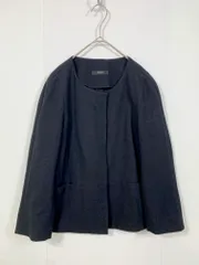 OPAQUE オペーク ノーカラー ジャケット size38/黒  ■■レディースのサムネイル