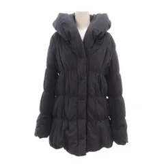 セシルマクビー CECIL McBEE 中綿コート M 紺 ネイビー フード ギャザー ミドルハーフ丈 /NL ■ECF007のサムネイル